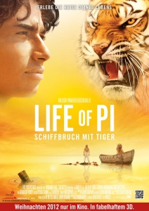 Filmplakat: Life of Pi: Schiffbruch mit Tiger
