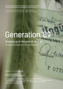 Filmplakat: Generation ´89 - Erwachsenwerden im Wendejahr